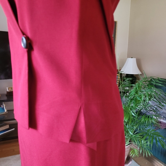 Zapa rust color evening dress with jacket size 8 - Picture 2 of 16